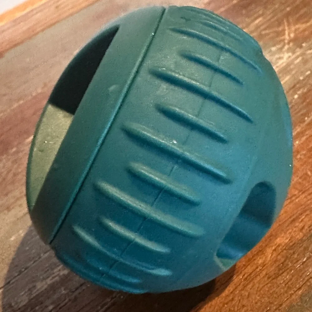 Dog treat dispenser ball